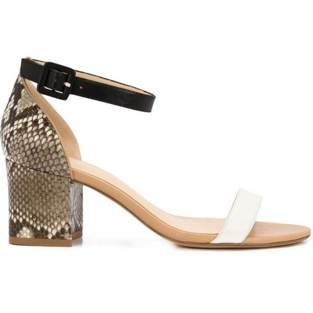 Alexandre Birman Judy Python Block Heel Sandal 5 - image 1